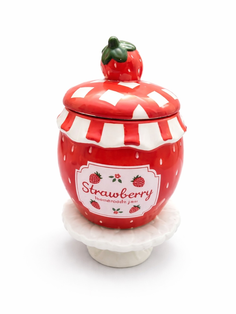 New! Strawberry Jam Ceramic Decorative Jar with Lid, Target Bullseye Playground